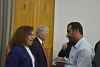 Madawi Al-Rasheed im Gespräch mit einem der zahlreichen Teilnehmer, hinter ihr CSI-Projektleiter John Eibner (csi)